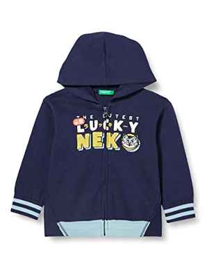 United Colors of Benetton Chaqueta C/CAPP M/L 3lo9g500p Suter crdigan, Azul Oscuro 252, 4 años niños y niñas