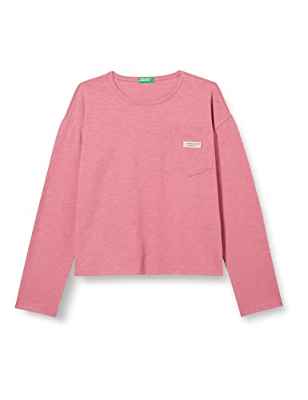 United Colors of Benetton M/L 3F42C106V Camiseta DE Manga Larga, Rosa 2P6, 122 para Niñas